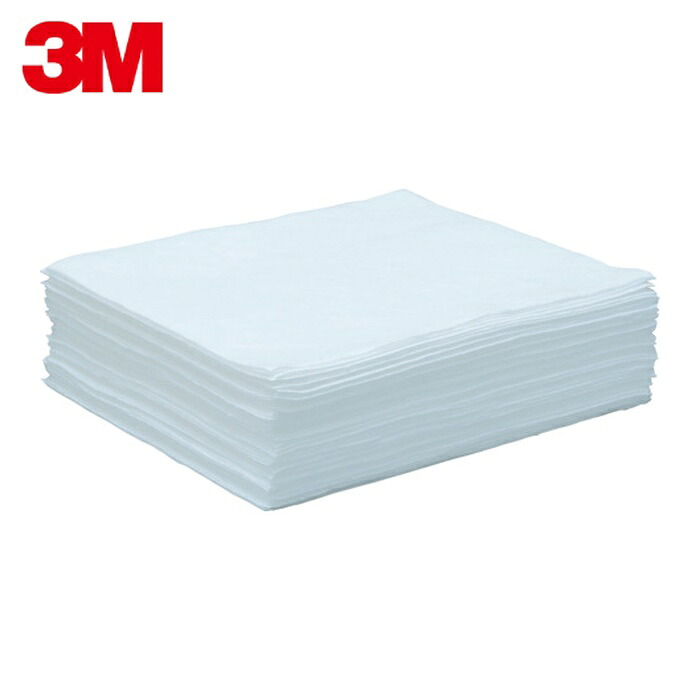3M スリーエム 3M オイルソーベント(ハイパフォーマンス型)HPー255 オイル吸収シート 白 430X480mm (50枚入) (1箱) HP-255