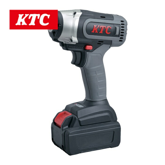 KTC 京都機械工具 JTAE473A 充電インパクトレンチ 12.7sq.コードレストルクリミットインパクトレンチセット 最大締付トルク500N・m (1台)