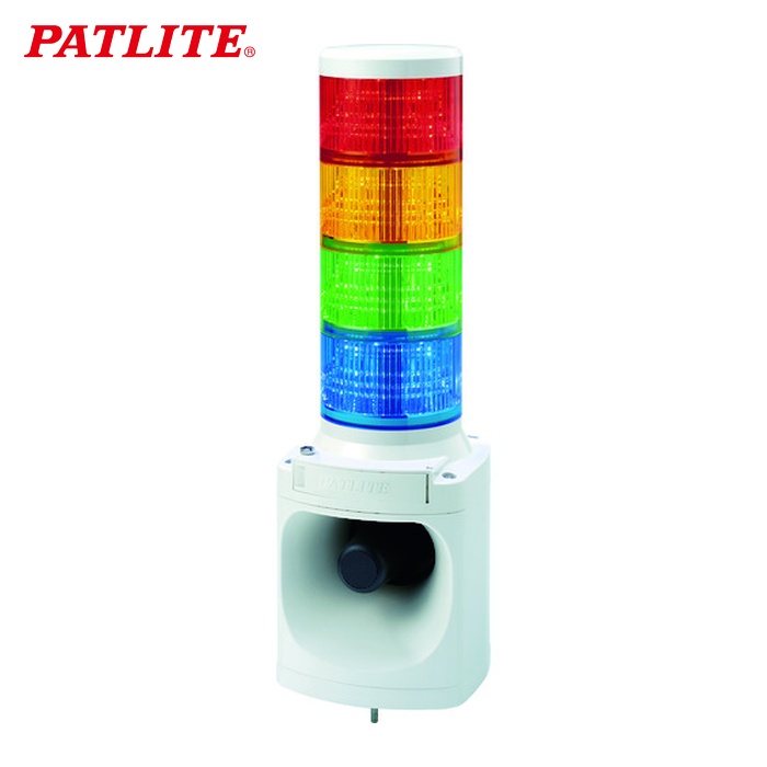 パトライト PATLITE LKEH-402FA-RYGB LED積層信号灯付き電子音報知器 色:赤・黄・緑・青 (1台)｜工具ランド