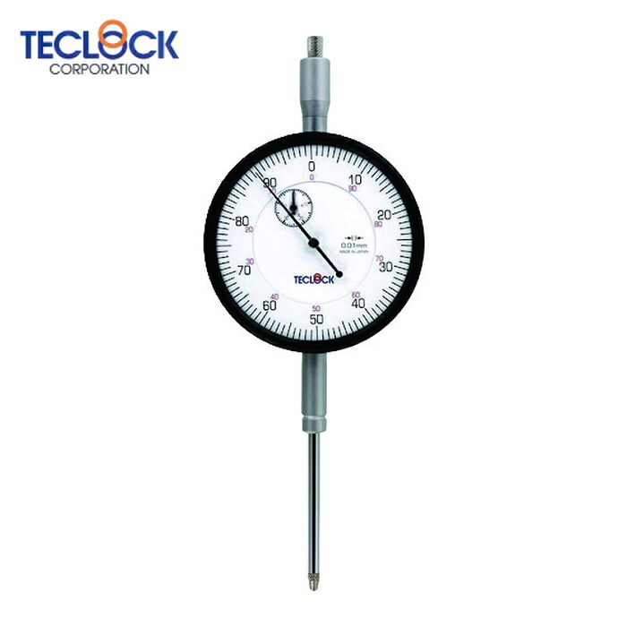 テクロック TECLOCK KM-155 大径長ダイヤルゲージ 測定範囲0~50mm (1個)