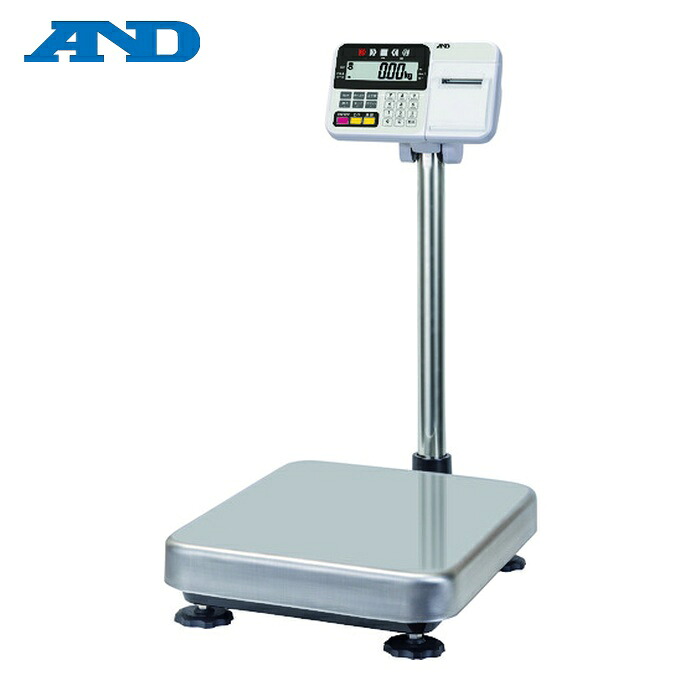 A&D エーアンドディ HV200KCP 防塵・防水デジタル台はかり(内蔵プリンタ付) ひょう量60/150/220kg (1台)｜工具ランド 58,680円