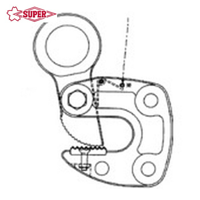 スーパーツール HLCT2S 形鋼クランプ(HLC-S)用カム (1個) 7,505円