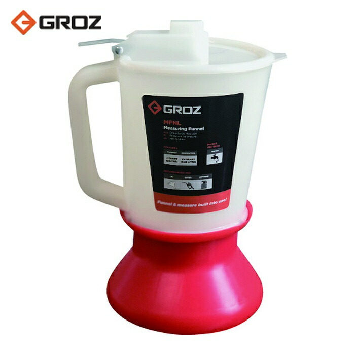 GROZ MFNL/2BC 測り付漏斗(オイラー)ベース、ダストキャップ付き (1個)