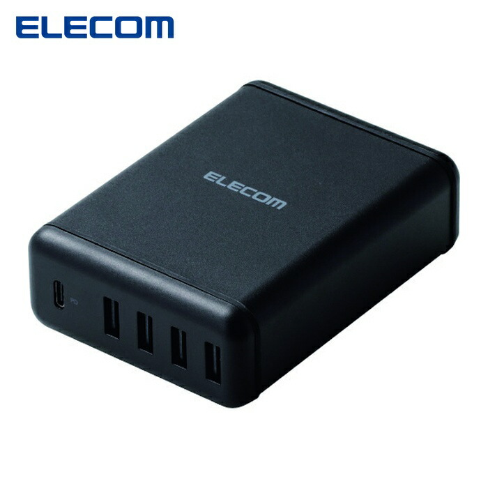 エレコム ELECOM MPA-ACD02BK Power Delivery対応 5ポートAC充電器 (1個)