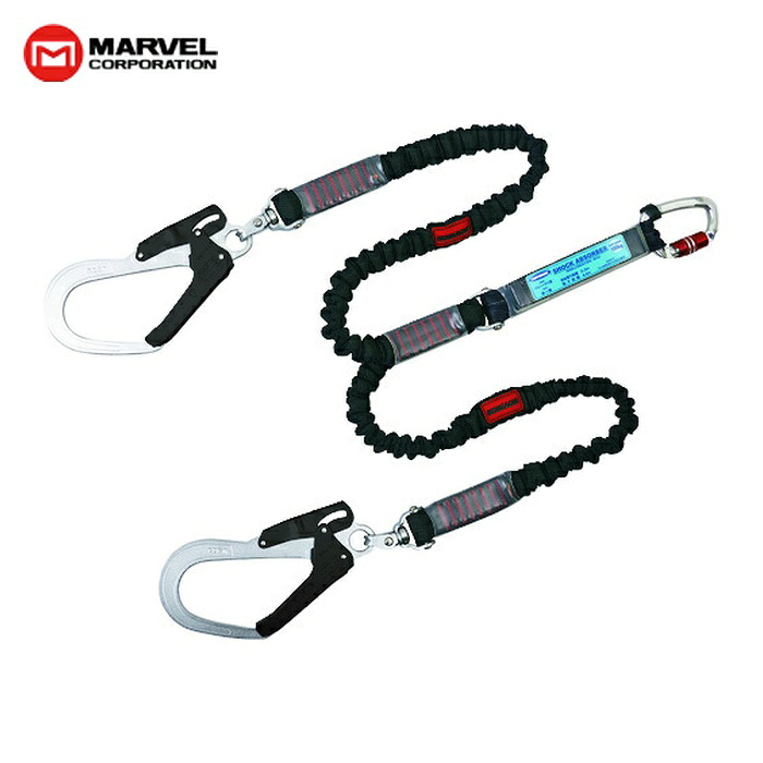 マーベル MARVEL MAT-NV293 フルハーネス用ツインランヤード ノビロン (1本)