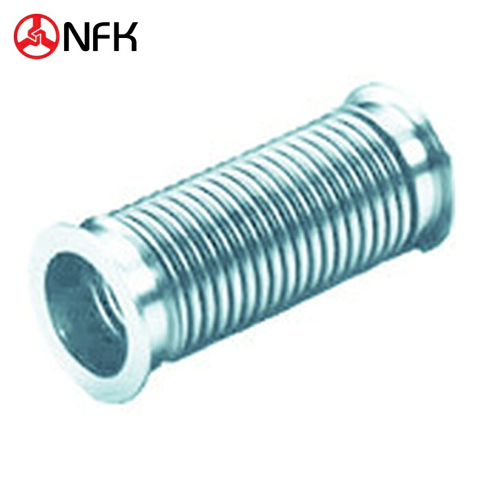 南国フレキ NFK NK2300KF-CLT-316L/304-40-500 KFフランジ式真空フレキシブルホース 継手SUS304(チューブSUS316L) KF40&times;500L (1本)｜工具ランド
