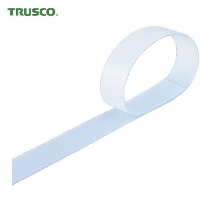 トラスコ TRUSCO マジックバンド[[R下]]結束テープ両面 幅40mmX長さ30m白 (1巻) MKT-40W-W｜工具ランド