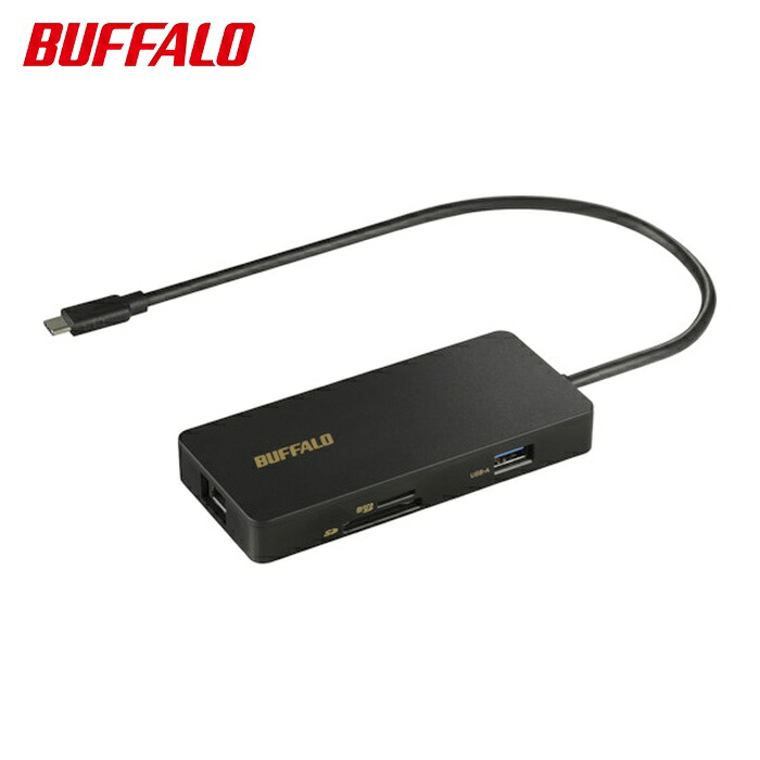 バッファロー Type-C接続 ドッキングステーション PD対応 CR付 ブラック (1個) LUD-U3-CGCBK