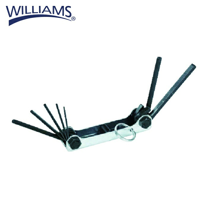 WILLIAMS ウィリアムズ MWS-47-TH 六角棒鍵 高用向き折りたたみ式棒鍵仕掛ける 7本組 (1S)
