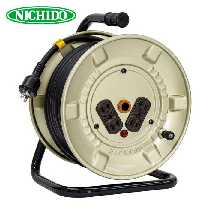 日動工業 NICHIDO NNP-204F 電工ドラム アースなし 極太電線 20m (1台)|工具ランド