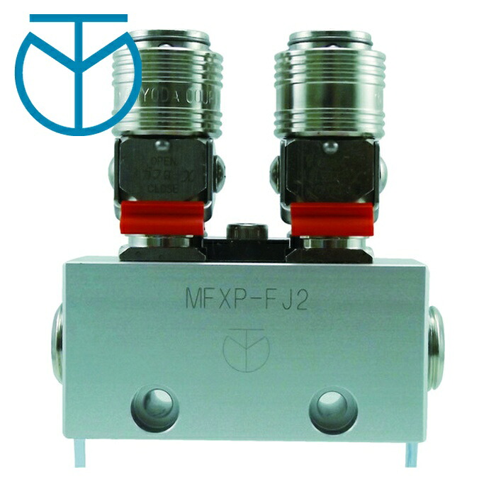 チヨダ 千代田通商 MFXP-FJ2 金属カップリング フリージョイントXパージ付 2分岐管 (1個)｜工具ランド