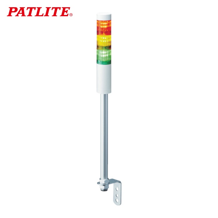 パトライト PATLITE LR4-402LJNW-RYGB LR4型 積層信号灯 Φ40 L型ポール取付け (1台)