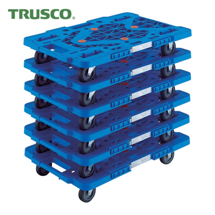 トラスコ TRUSCO まとめ買い 脂製平台車 伝達ルートヴァン MPK-600-B 6台書き割り (1S) MPK-600-B-M6