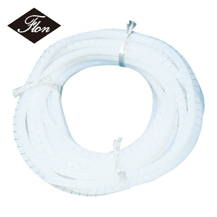 フロンケミカル NR0514-002 フッ素樹脂(PTFE)スパイラルチューブ 6φ&times;8φ&times;10m (1巻)｜工具ランド