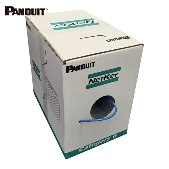 楽天市場】PANDUIT PUR6AV04BU-G CAT6A UTPケーブル305mドラム巻 青色