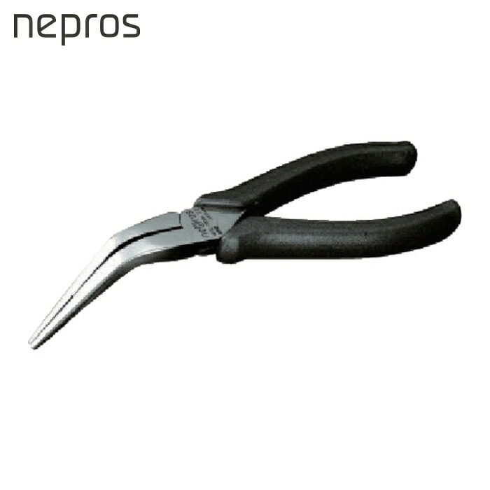 ネプロス nepros NPSL-200BN アングルノーズペンチ200mm (1丁)