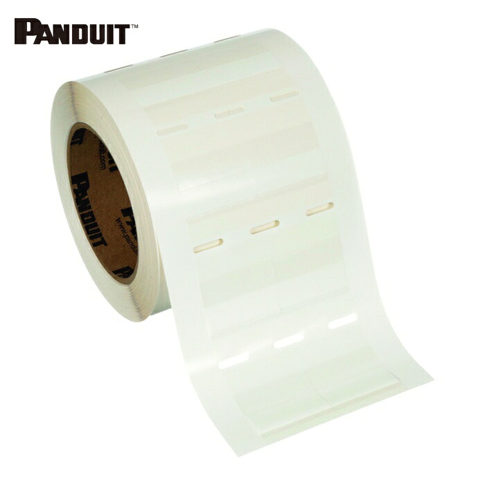パンドウイット PANDUIT R050X125V1T 熱転写プリンタ用回転ラベル 白 印字部12.7×9.7 5000枚 (1巻)