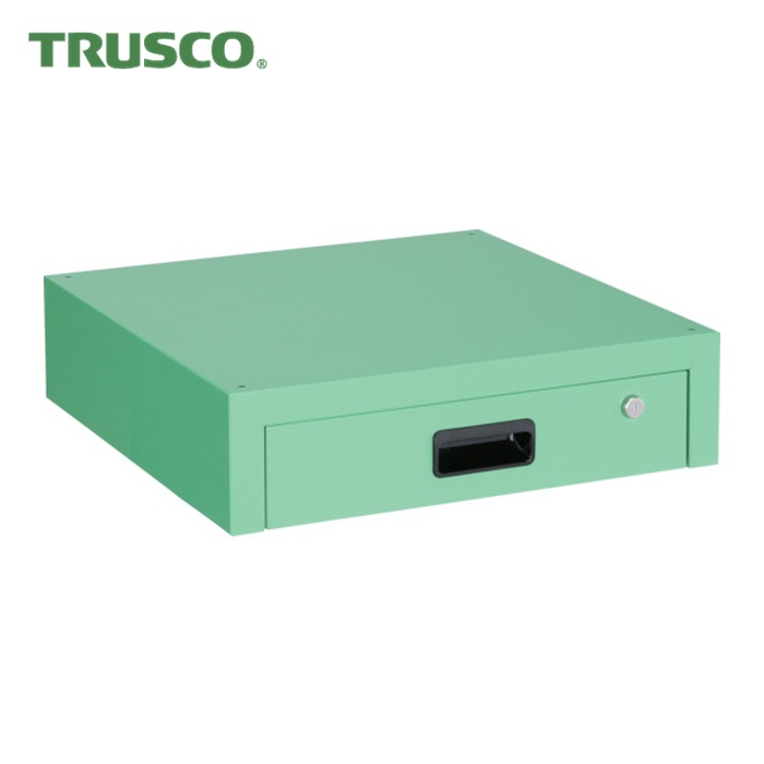 トラスコ TRUSCO 物の具手押し車 ラビットワゴン用抽き出し1段 500X500 若い衆緑であること (1台) RBW-55V YG