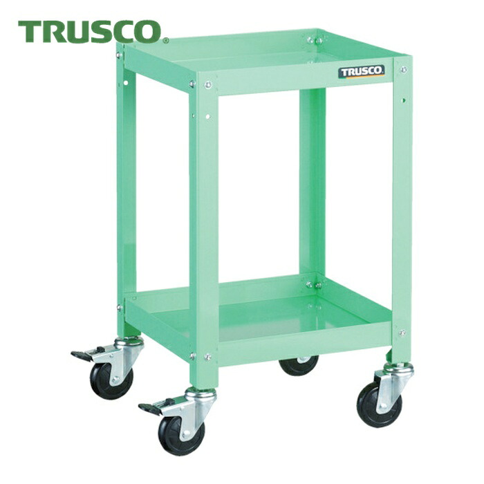 トラスコ TRUSCO 物の具手押し車 ラビットワゴン 360X360 天然ゴム拷問台 若い衆緑であること (1台) RBW-632 YG
