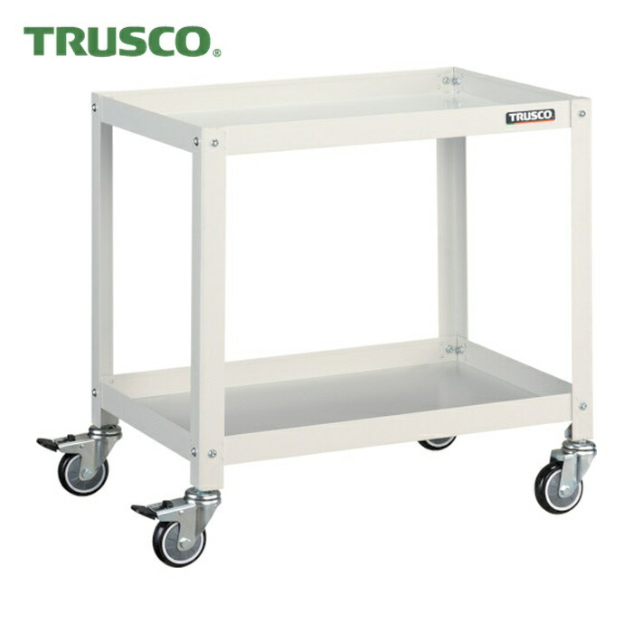 トラスコ TRUSCO 物の具手押し車 ラビットワゴン 600X400 ウレタン拷問台 白いこと (1台) RBW-662U W