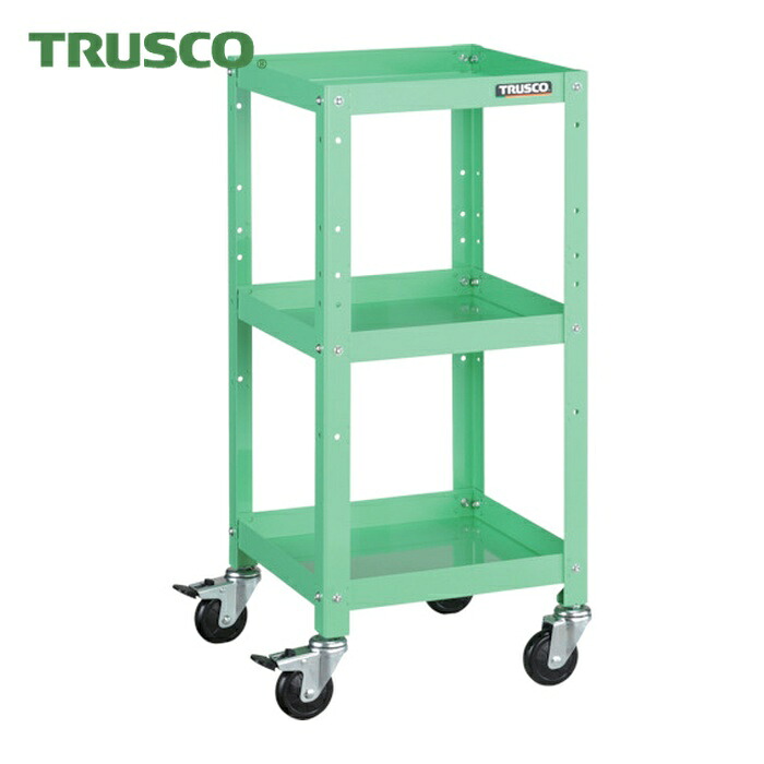 トラスコ TRUSCO 物の具手押し車 ラビットワゴン 360X360 天然ゴム拷問台 若い衆緑であること (1台) RBW-833 YG