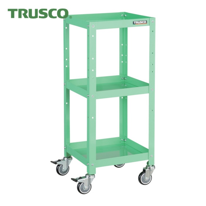 トラスコ TRUSCO 物の具手押し車 ラビットワゴン 360X360 ウレタン拷問台 若い衆緑であること (1台) RBW-933U YG
