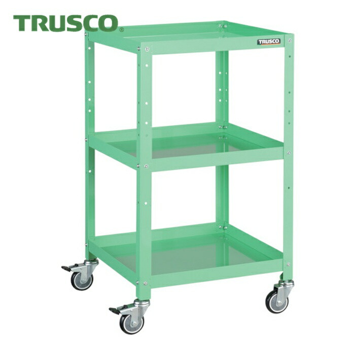 トラスコ TRUSCO 物の具手押し車 ラビットワゴン 500X500 ウレタン拷問台 若い衆緑であること (1台) RBW-953U YG