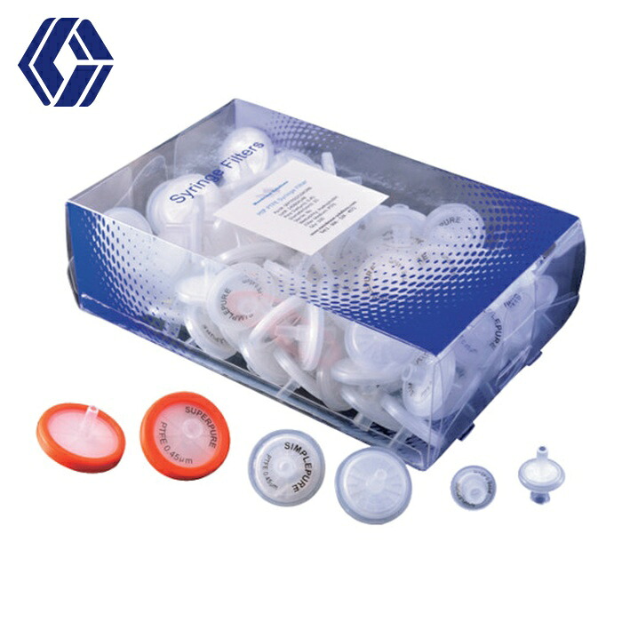 大阪ケミカル PTFE013100 MSシリンジフィルター PTFE(疎水性)(100個入) サイズ13mm (1箱)