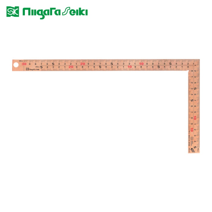 SK 新潟精機 PGMT-30CKD 金曲尺 30cm 快段目盛 厚手広巾 ピンクゴールド (1本)