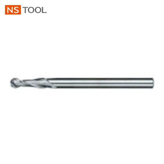 NS 日進工具 RSB230 R0.15X0.9X3 樹脂用ボールエンドミル クリアカット RSB230 R0.15X0.9X3 (1本)