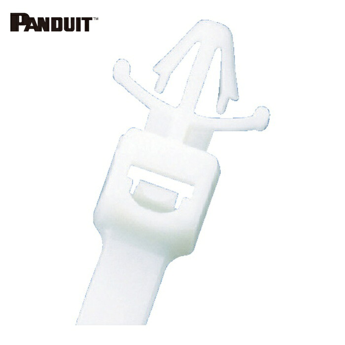 パンドウイット PANDUIT PLWP1SB-D 押し込みタイプナイロン結束バンドナチュラル 幅4.8&times;長さ132(500本入) (1袋)｜工具ランド