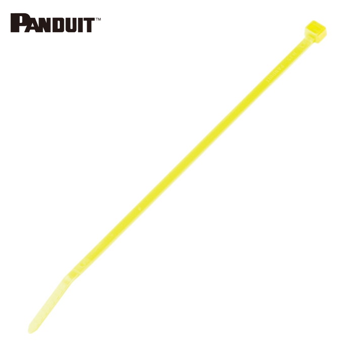 パンドウイット PANDUIT PLT4S-C4Y ナイロン結束バンド 4.8×368×1.3 黄 100本入 (1袋)
