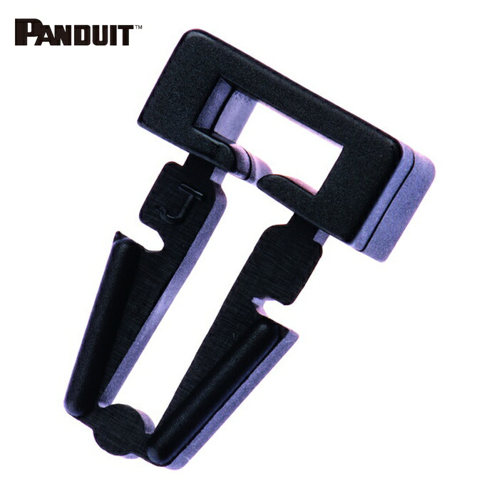 パンドウイット PANDUIT PM2H25-M0 押し込み型固定具 耐候性黒 (1000個入) (1袋)|工具ランド