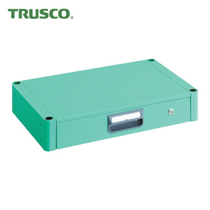 トラスコ TRUSCO 物の具手押し車 アリゾナ州の州都手押し車 薄型1段抽き出し 600X400 若い衆緑であること (1台) PEW-64Z-YG