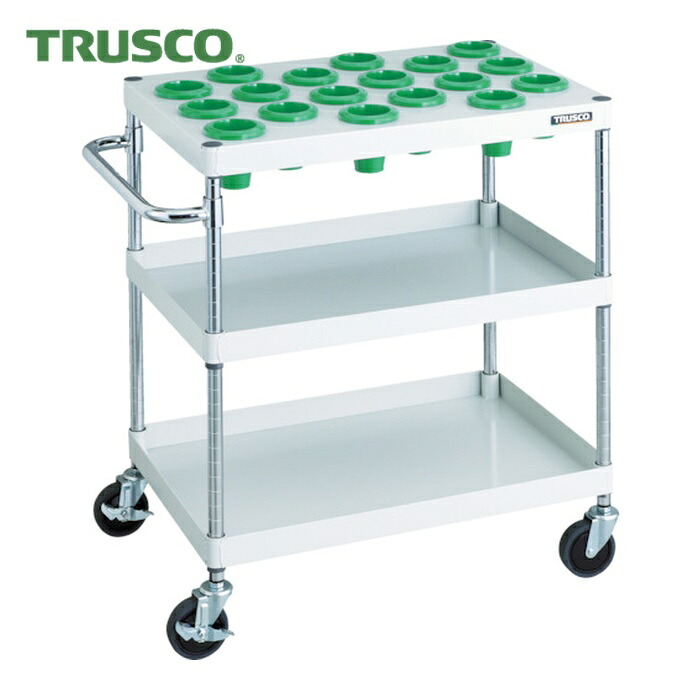 トラスコ TRUSCO ツールワゴン フェニックスワゴン 省音 750X500XH880 NT-50 ホワイト (1台) PEW-TL972A-W｜工具ランド
