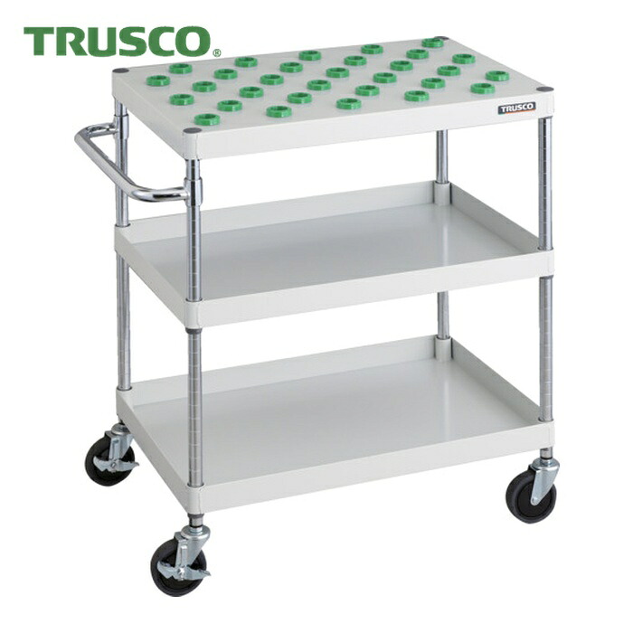 トラスコ TRUSCO ツールワゴン フェニックスワゴン 省音 750X500XH880 BT-30 ホワイト (1台) PEW-TL972C-W