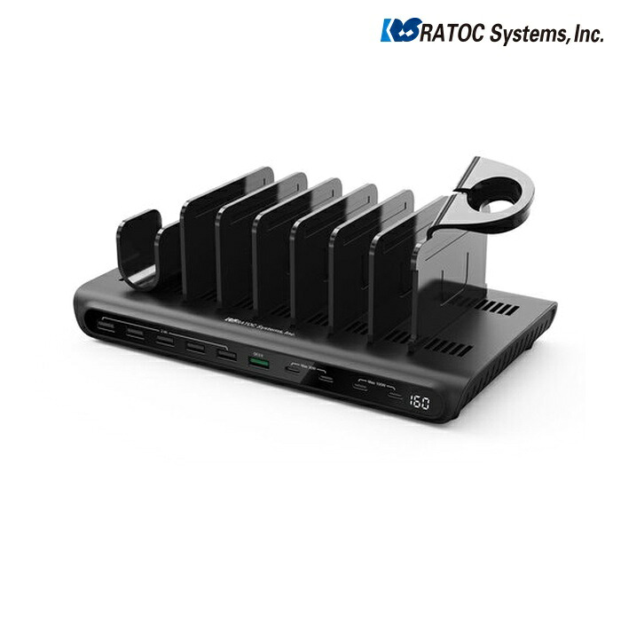 ラトックシステム RATOC RS-USBCS10-160 USB申し受けるステイション 10界面 160W (1個)