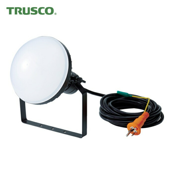 トラスコ TRUSCO LED投光照明器 DELKURO 50W 5m 2000LM (1台) RTLE-505EPPV