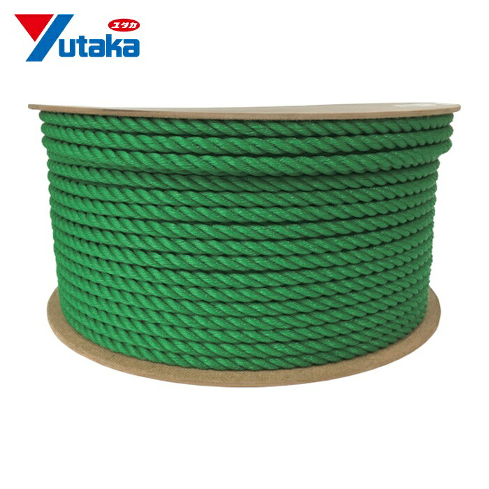 ユタカメイク PEカラーロープドラム巻 9φ&times;150m (1巻) PRE-53｜工具ランド