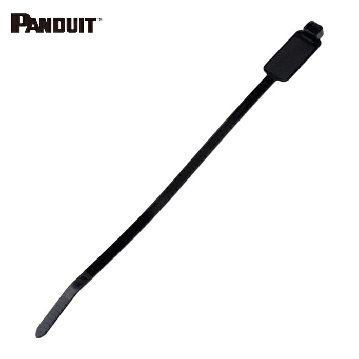 パンドウイット PANDUIT PLM2S-D0 旗型タイプナイロン結束バンド 耐候性黒 (500本入) (1袋)