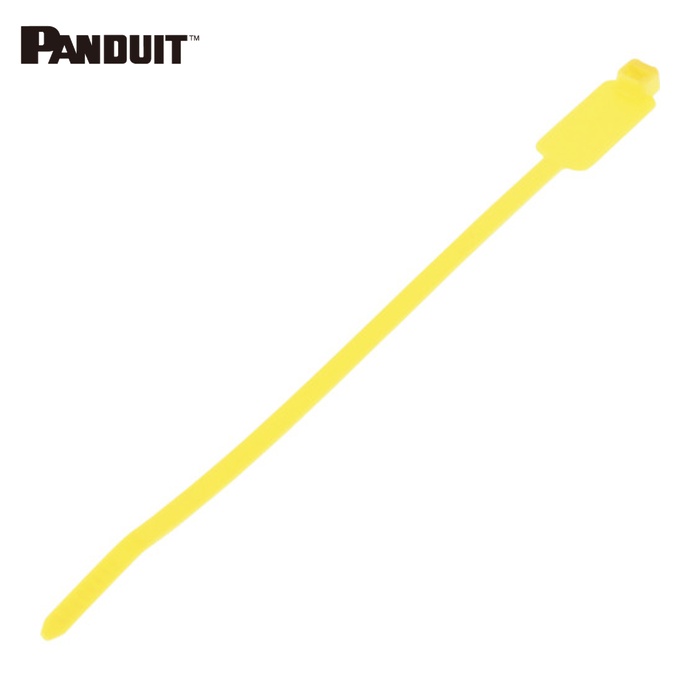 パンドウイット PANDUIT PLM2S-D4Y 旗型タイプナイロン結束バンド 黄 (500本入) (1袋)