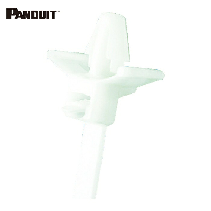 パンドウイット PANDUIT PRWP1.5S-D 取り外し可能押し込みタイプ結束バンド ナチュラル (500本入) (1袋)