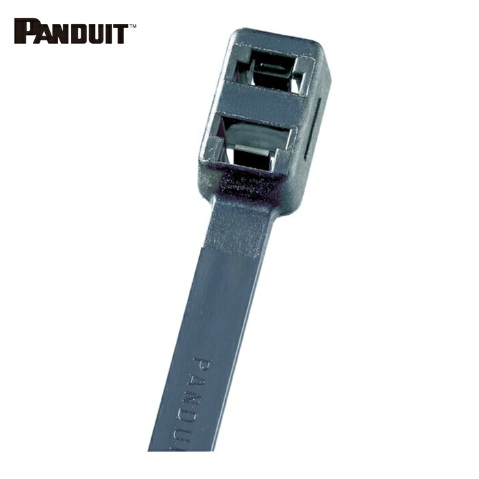 パンドウイット PANDUIT PLB4H-TL30 ダブルループ結束バンド 耐熱性黒 7.6&times;373&times;1.9 (250本入) (1袋)｜工具ランド