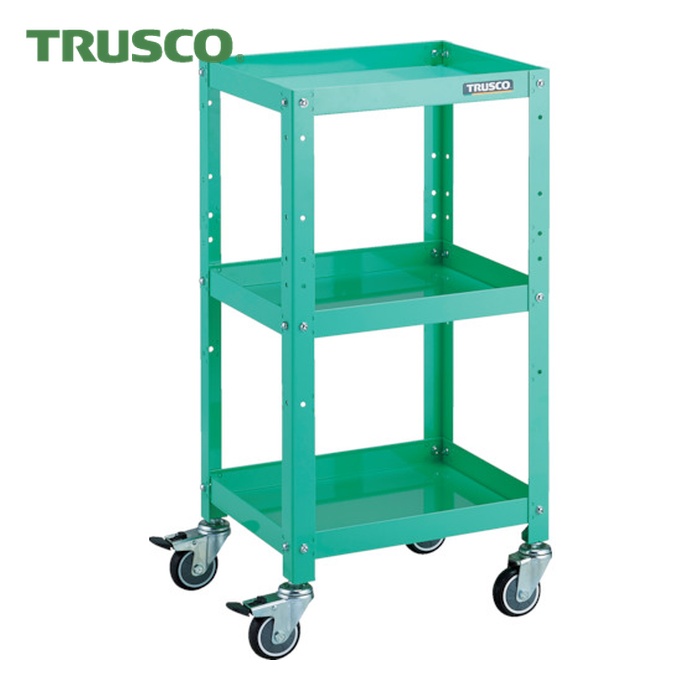 トラスコ TRUSCO 物の具手押し車 ラビットワゴン 400X350 ウレタン拷問台 若い衆緑であること (1台) RBW-843U YG