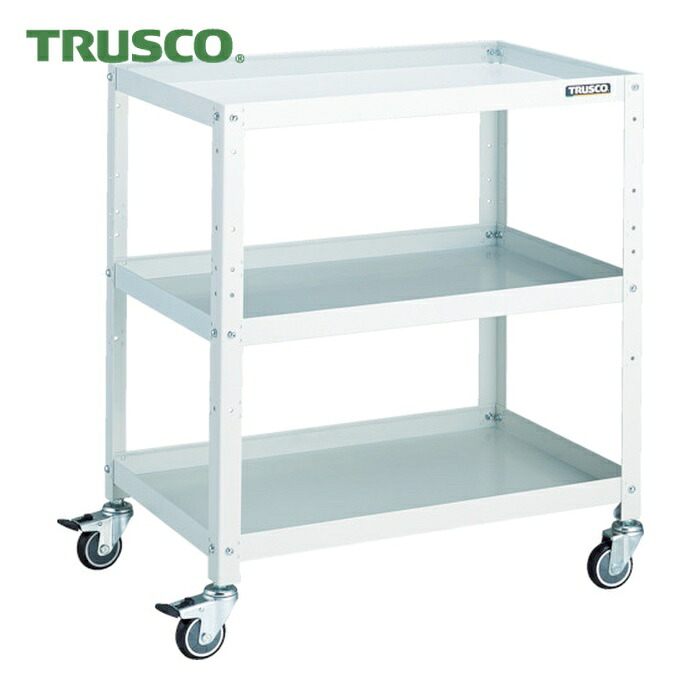 トラスコ TRUSCO 物の具手押し車 ラビットワゴン 700X450 ウレタン拷問台 白いこと (1台) RBW-873U W
