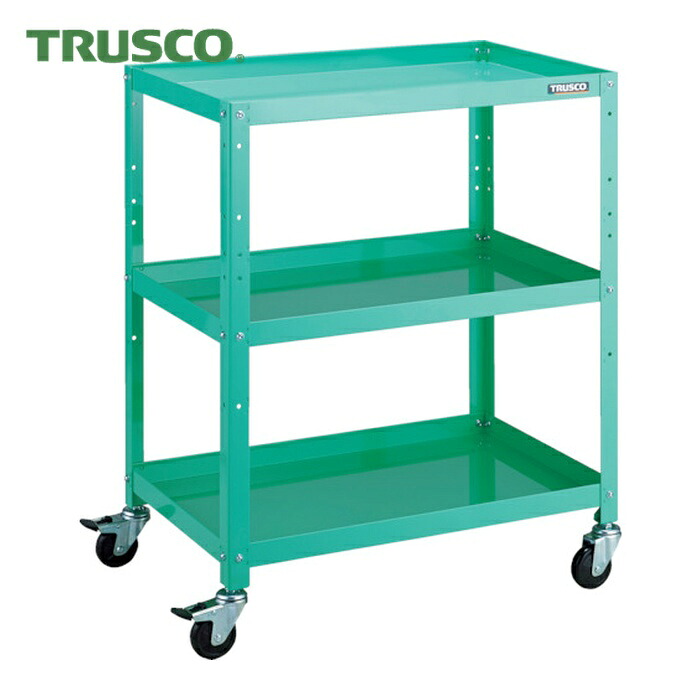 トラスコ TRUSCO ツールワゴン ラビットワゴン 700X450 ゴム車輪 ヤンググリーン (1台) RBW-973 YG|工具ランド