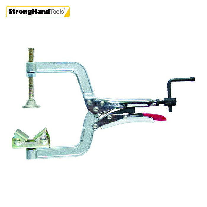 ストロングハンドツール SHT PG637V 溶接テーブルシステム 先端スイベルパッド付C型クランプ (1個)