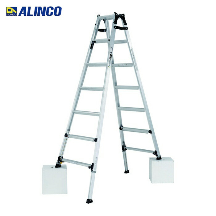 アルインコ ALINCO 伸縮脚立(足取り幅ひろい)210糎 最大限度当て嵌める質量100kg (1台) PRW210FX
