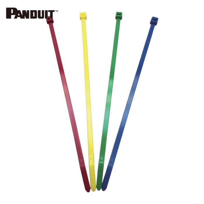 パンドウイット PANDUIT PLT2M-M2 ナイロン結束バンド 赤 (1000本入) (1袋)