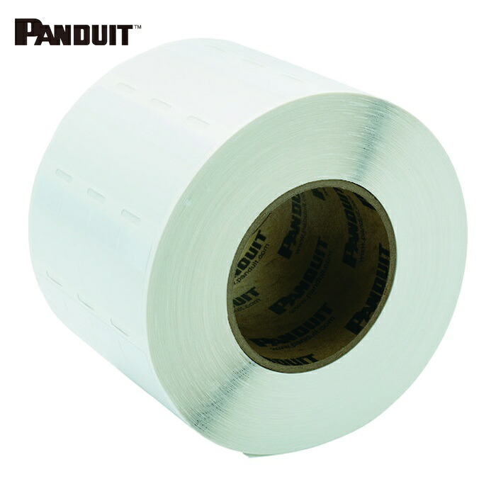 パンドウイット PANDUIT S100X225VATY 熱転写プリンタ用セルフラミネートラベル ビニル 白 印字部縦19.1mmx横25.4mm 5000枚入 S100X225VATY (1箱)
